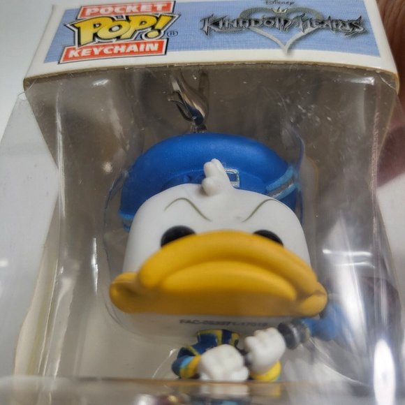 Funko Pocket Pop Keychain Disney Kingdom Hearts Donald Duck Key Ring New - Picture 4 of 16